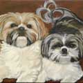 "Milou and Sophie"   12x16   Sold